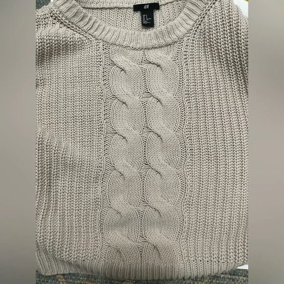 Forever 21 Knit Drop Sleeve Tan Sweater small - Picture 5 of 10